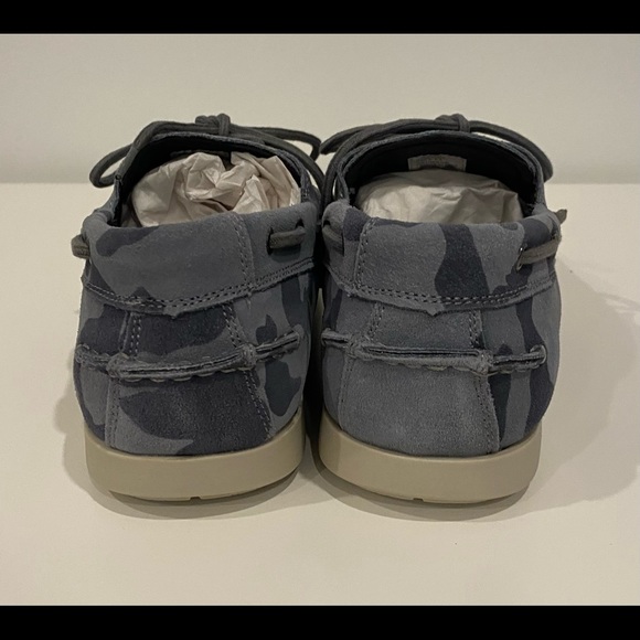 Steve Madden Gametyme Grey Camp Leather Boat Shoe with Box Size 9.5 - Picture 4 of 14